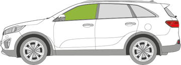 Afbeelding van Zijruit links Kia Sorento