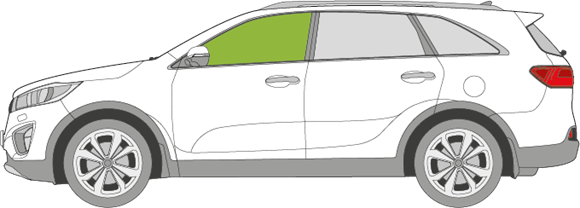 Afbeelding van Zijruit links Kia Sorento