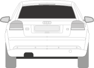 Afbeelding van Achterruit Audi A3 3 deurs (DONKERE RUIT)