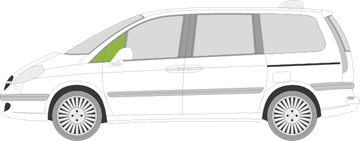 Afbeelding van Zijruit links Citroën C8 