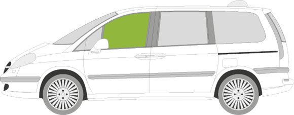 Afbeelding van Zijruit links Citroën C8 