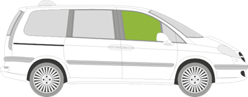 Afbeelding van Zijruit rechts Citroën C8 
