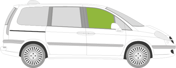 Afbeelding van Zijruit rechts Citroën C8 