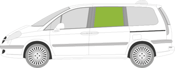 Afbeelding van Zijruit links Citroën C8 