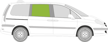 Afbeelding van Zijruit rechts Citroën C8 