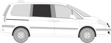 Afbeelding van Zijruit rechts Citroën C8 (DONKERE RUIT)