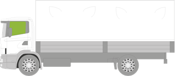 Afbeelding van Zijruit links Scania 4-serie 