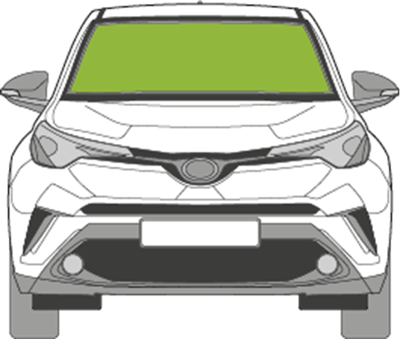 Afbeelding van Voorruit Toyota C-HR sensor camera verwarmd