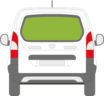 Afbeelding van Achterruit Citroën Berlingo  