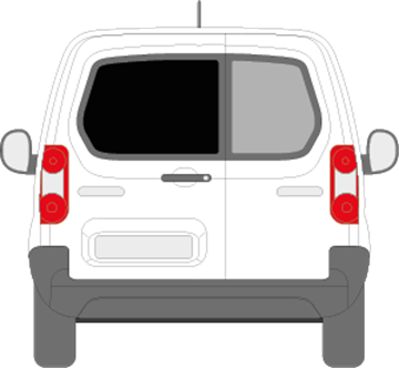 Afbeelding van Achterruit links Citroën Berlingo (DONKERE RUIT)