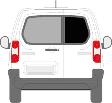 Afbeelding van Achterruit rechts Citroën Berlingo (DONKERE RUIT)
