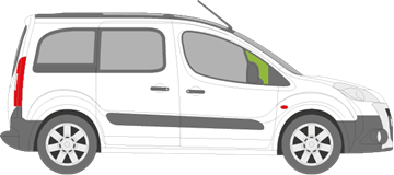 Afbeelding van Zijruit rechts Citroën Berlingo