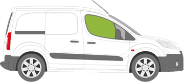 Afbeelding van Zijruit rechts Citroën Berlingo