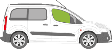 Afbeelding van Zijruit rechts Citroën Berlingo