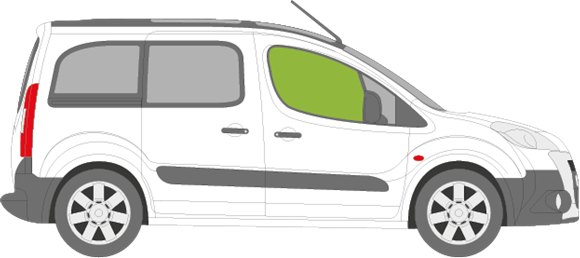 Afbeelding van Zijruit rechts Citroën Berlingo