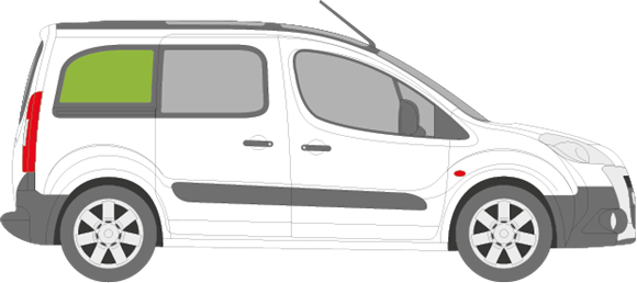 Afbeelding van Zijruit rechts Citroën Berlingo 