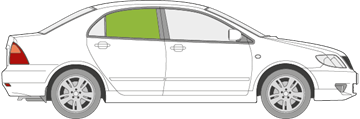 Afbeelding van Zijruit rechts Toyota Corolla sedan