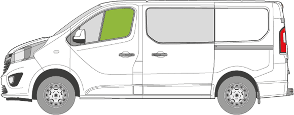 Afbeelding van Zijruit links Fiat Talento 