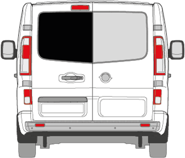 Afbeelding van Achterruit links Fiat Talento verwarmd (DONKERE RUIT) 