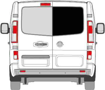 Afbeelding van Achterruit rechts Fiat Talento (DONKERE RUIT) 