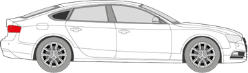 Afbeelding van Zijruit rechts Audi A5 sportback (DONKERE RUIT)