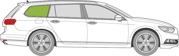 Afbeelding van Zijruit rechts Volkswagen Passat break 