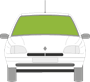 Afbeelding van Voorruit Renault Clio 5 deurs getint