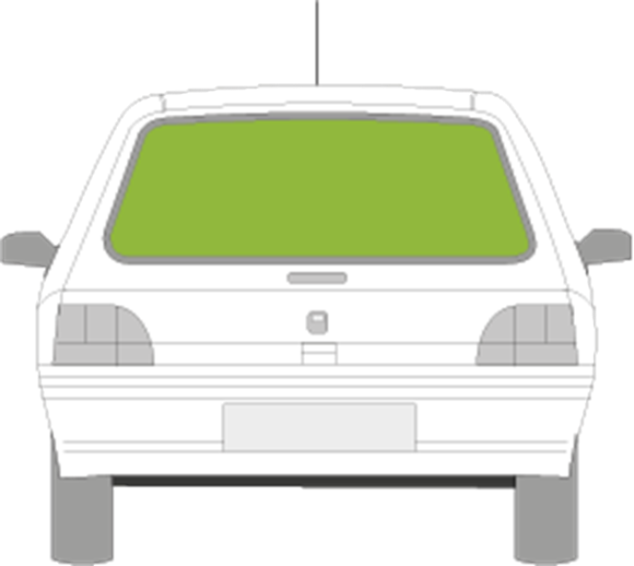 Afbeelding van Achterruit Renault Clio 5 deurs