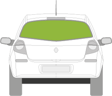 Afbeelding van Achterruit Renault Clio 3 deurs