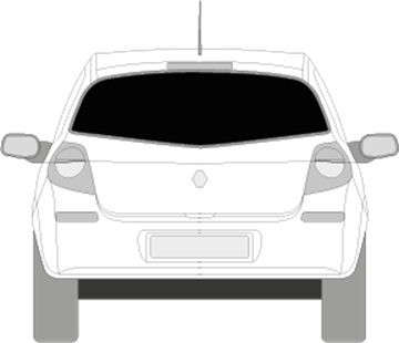 Afbeelding van Achterruit Renault Clio 5 deurs (DONKERE RUIT)