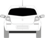 Afbeelding van Achterruit Renault Clio 3 deurs (DONKERE RUIT)