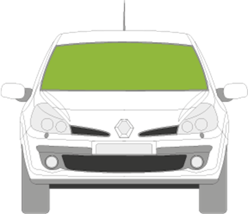 Afbeelding van Voorruit Renault Clio 3 deurs sensor