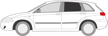 Afbeelding van Zijruit links Fiat Croma (DONKERE RUIT) 