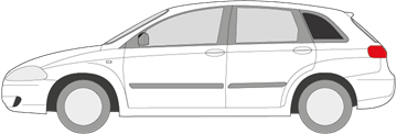 Afbeelding van Zijruit links Fiat Croma (DONKERE RUIT)