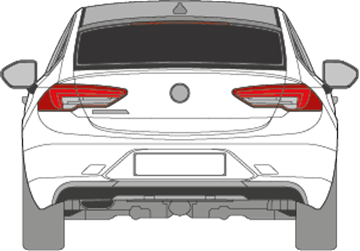 Afbeelding van Achterruit Opel Insignia (wijziging antenne)(DONKERE RUIT)