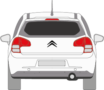 Afbeelding van Achterruit Citroën C3 (DONKERE RUIT)