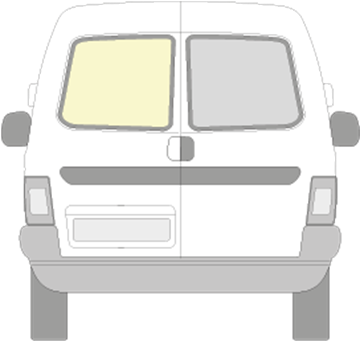 Afbeelding van Achterruit links Citroën Berlingo helder en onverwarmd