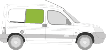 Afbeelding van Zijruit rechts Citroën Berlingo schuifdeur en uitstelbaar 