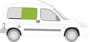 Afbeelding van Zijruit rechts Citroën Berlingo uitstelbaar