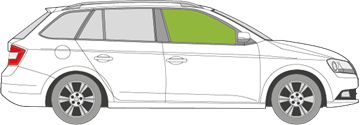 Afbeelding van Zijruit rechts Skoda Fabia break 