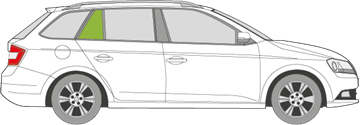 Afbeelding van Zijruit rechts Skoda Fabia break