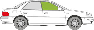 Afbeelding van Zijruit rechts Subaru Impreza