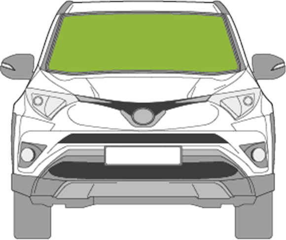Afbeelding van Voorruit Toyota RAV4 camera/sensor/ruitenwisserverwarmd