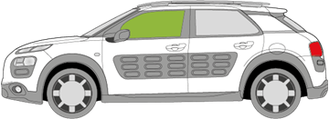 Afbeelding van Zijruit links Citroën C4 Cactus