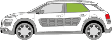 Afbeelding van Zijruit links Citroën C4 Cactus