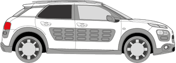 Afbeelding van Zijruit rechts Citroën C4 Cactus (DONKERE RUIT)