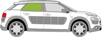 Afbeelding van Zijruit rechts Citroën C4 Cactus