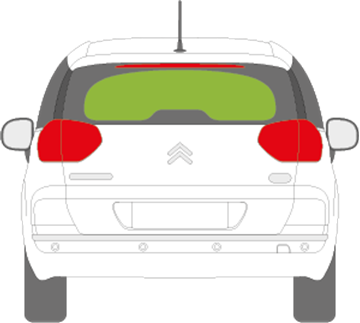 Afbeelding van Achterruit Citroën C4 Picasso 