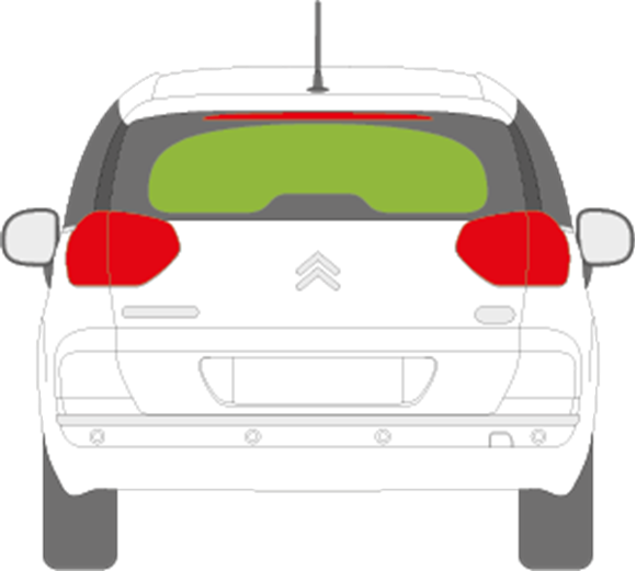 Afbeelding van Achterruit Citroën C4 Picasso 