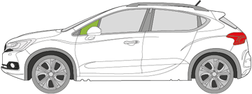 Afbeelding van Zijruit links Citroën DS4 